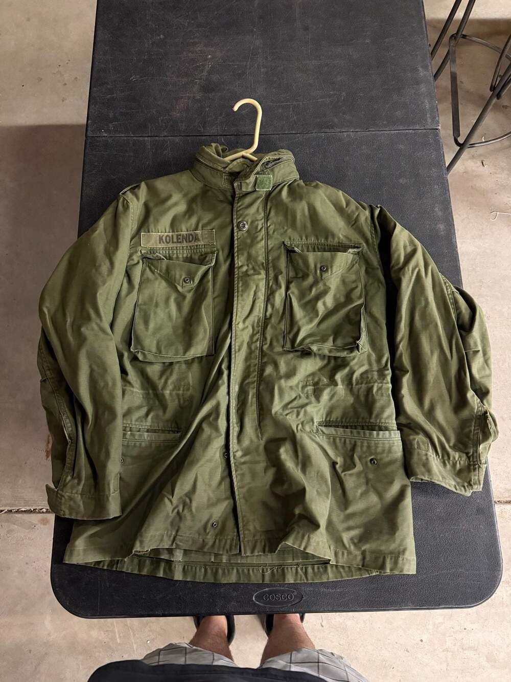 Vintage Vietnam Era US Army M-65 Field Jacket with Hood, Size Regular Small